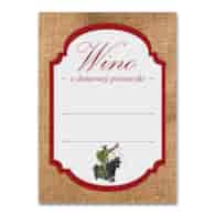KPL. 16 ETYKIET SAMOPRZYLEPNYCH 65X90MM *WINO - WINOGRONO CIEMNE*