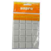 MIDAS-KPL.20 PODKŁADEK FILCOWYCH *BIAŁYCH* 20X20MM A-40001-03-020