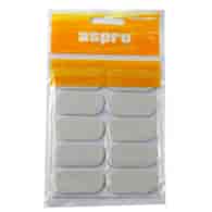 MIDAS-KPL.10 PODKŁADEK FILCOWYCH *BIAŁYCH* 20X44MM A-40001-06-010