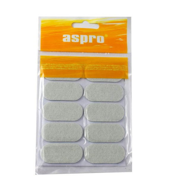 MIDAS-KPL.10 PODKŁADEK FILCOWYCH *BIAŁYCH* 20X44MM A-40001-06-010