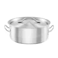 ST-GARNEK NISKI STALOWY BASIC 20CM/2,2L Z/P 013206