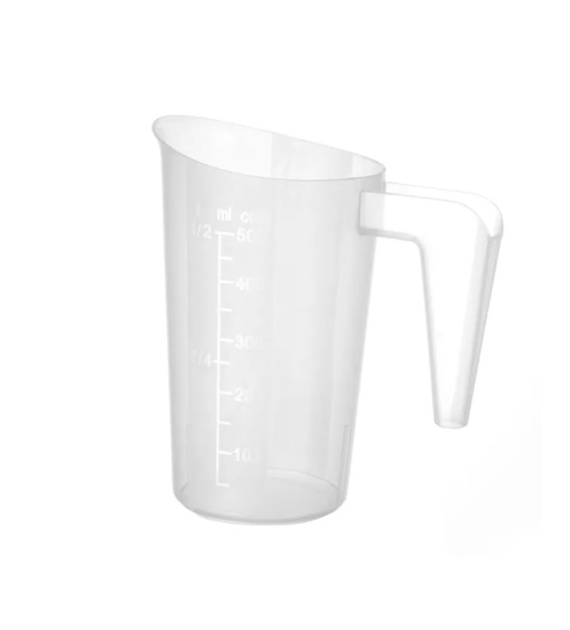HENDI-MIARKA Z POLIPROPYLENU PIĘTROWALNA 0,5L 567814