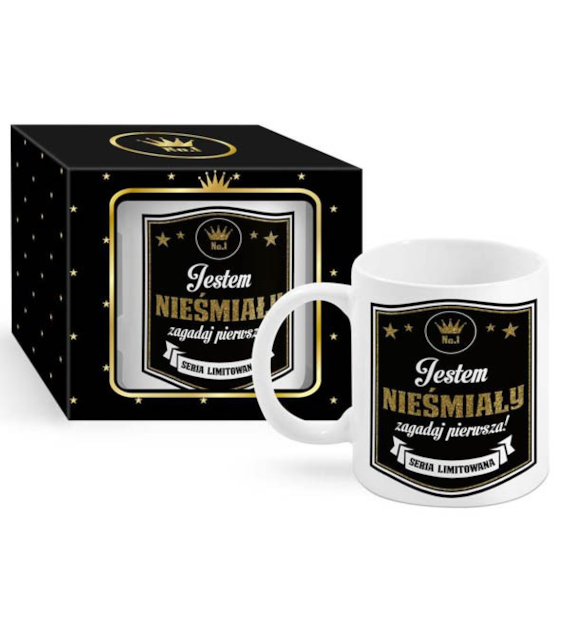 BG-KUBEK BOSS GOLD *JESTEM NIEŚMIAŁY*
