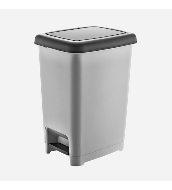 KAT- KOSZ Z PEDAŁEM SLIM 60L BIAŁY