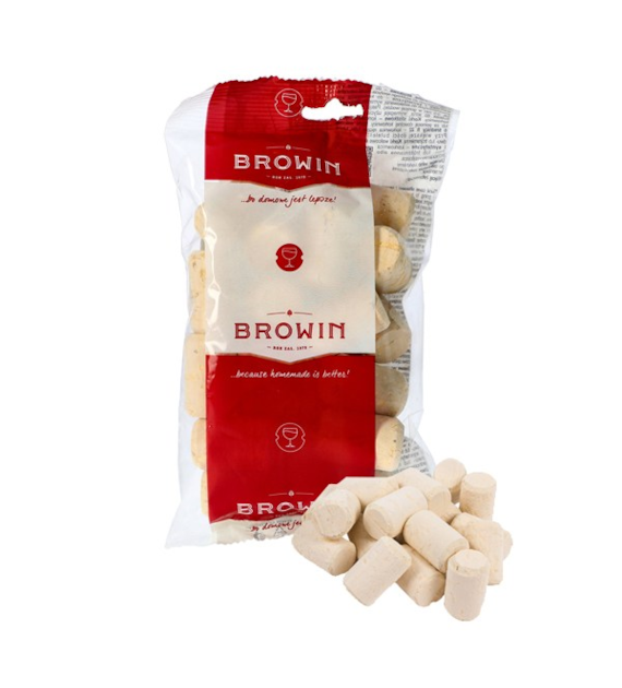 BROWIN-KOREK NATURALNY WALCOWY FI24MM /20SZT/