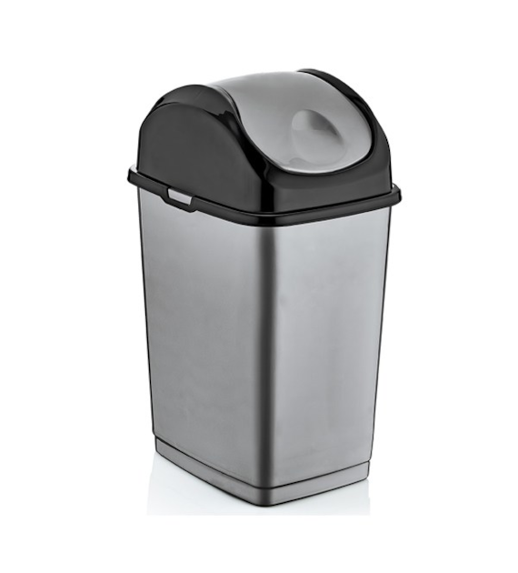 KAT-KOSZ NA ŚMIECI UCHYLNY *SLIM* 35L POPIEL