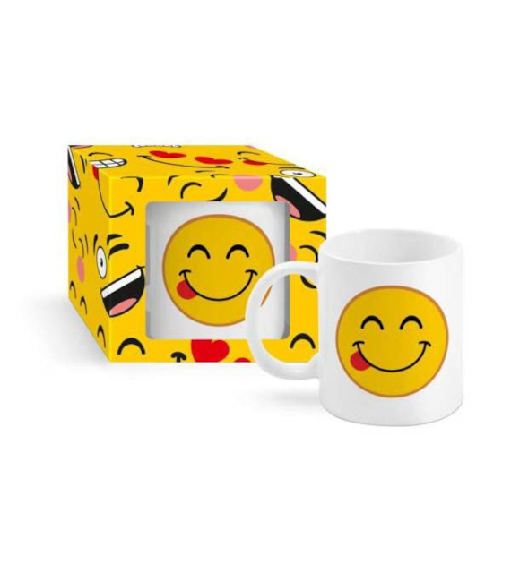 BG-KUBEK BOSS 300ML EMOTKI *EMOTEK Z JĘZYKIEM*