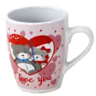 BG-KUBEK BARYŁKA 300ML*MISIE I LOVE YOU 2*