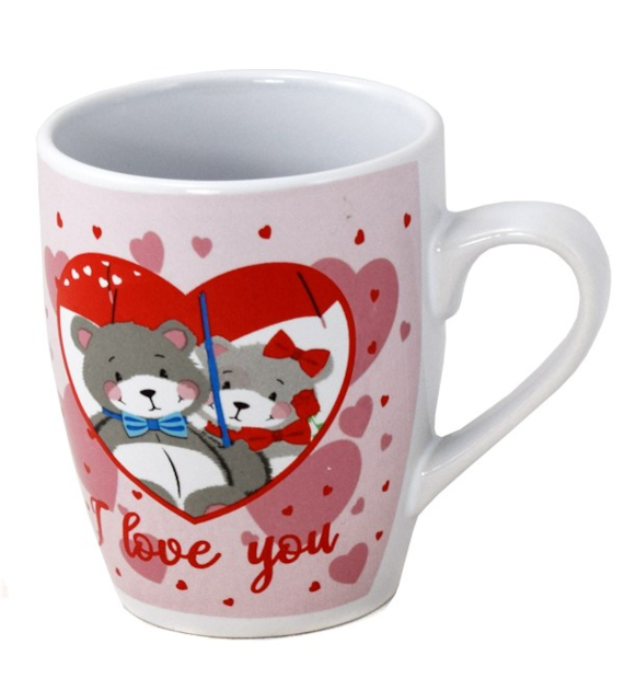 BG-KUBEK BARYŁKA 300ML*MISIE I LOVE YOU 2*