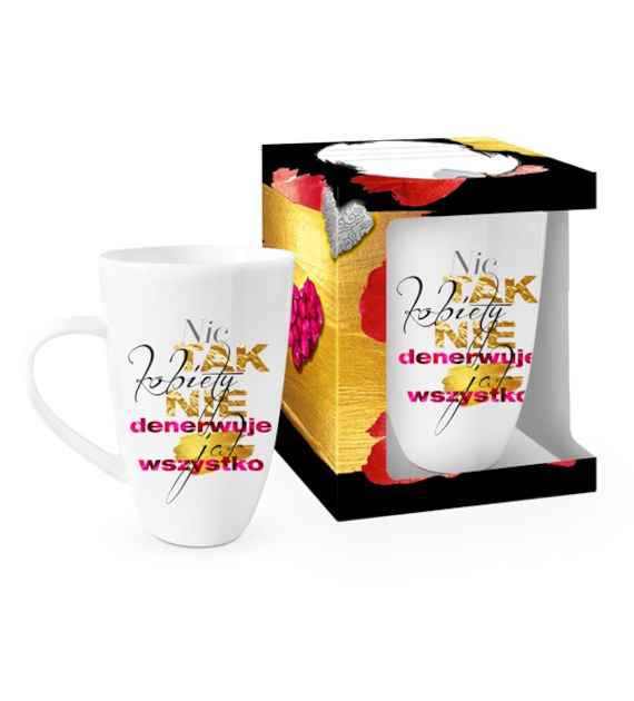 CF-KUBEK BARYŁKA 400ML *KOBIETY DENERWUJE WSZYSTKO*