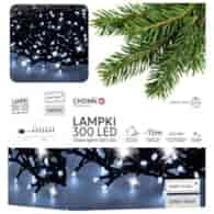 CH-LAMPKI CHOINKOWE LED 300L ZIMNY BIAŁY 3+15M 9546