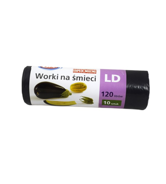 LUX-WORKI NA SMIECI SUPER MOCNE 120L LD A'10 CZARNE