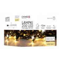 CH-LAMPKI CHOINKOWE LED 200L CIEPŁY BIAŁY 3+10M 9478