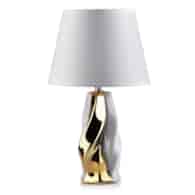 MON-LAMPA BIAŁO/ZŁOTA 39CM 8215