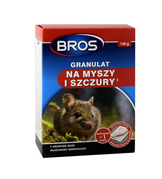 BROS-GRANULAT NA MYSZY 140G./12/