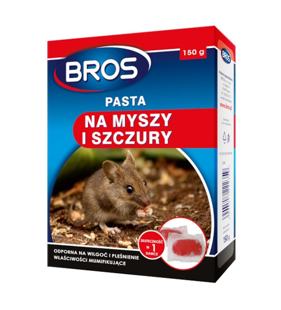 BROS-PASTA NA MYSZY I SZCZURY 150G