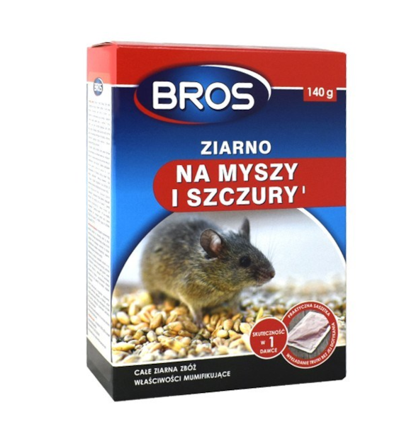 BROS-ZIARNO NA MYSZY I SZCZURY 140G