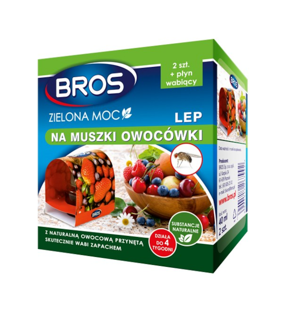BROS-LEP NA MUSZKI OWOCÓWKI 2SZT.