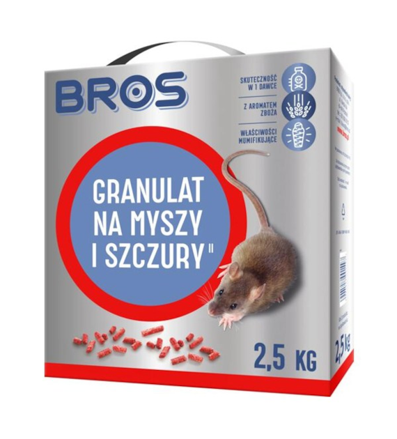 BROS-GRANULAT NA MYSZY I SZCZURY 2,5KG