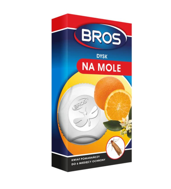 BROS-DYSK NA MOLE KWIAT POMARAŃCZY