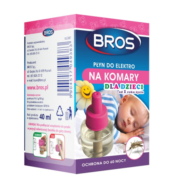 BROS-PLYN DO ELEKTRO NA KOMARY SENSITIVE DLA DZIECI