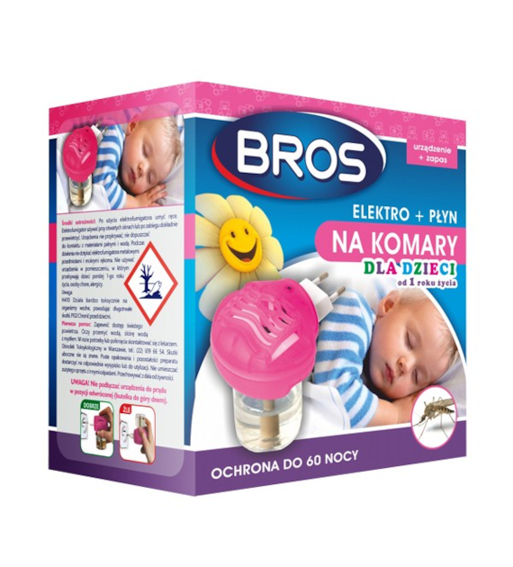 BROS-ELEKTRO+PŁYN NA KOMARY SENSITIVE DLA DZIECI