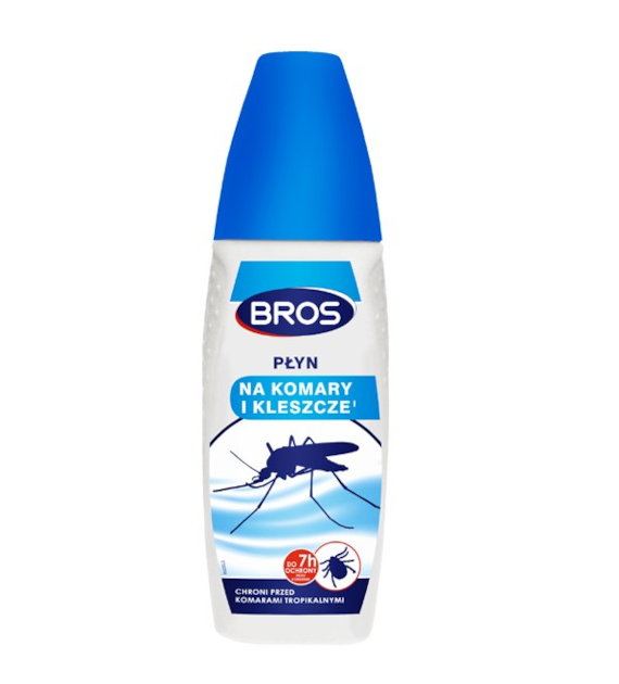 BROS-PŁYN NA KOMARY I KLESZCZE 100ML 15%DEET