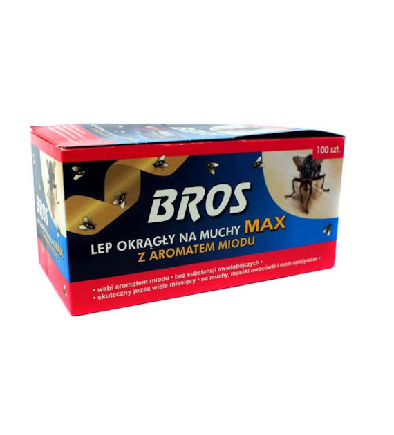 BROS-LEP NA MUCHY OKRĄGŁY *MAX*  1 SZT.