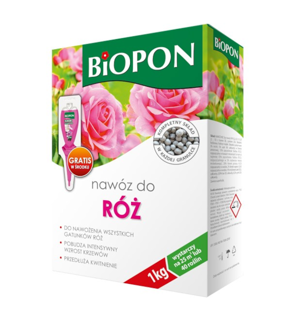 BIOP-NAWÓZ DO RÓŻ GRANULAT 1KG