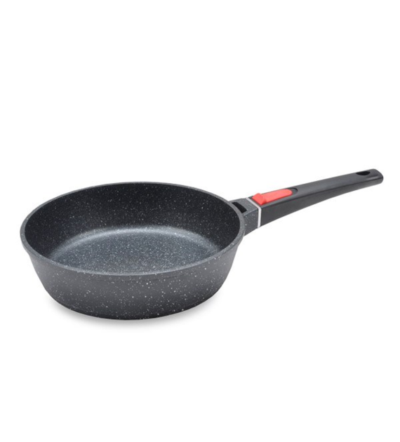 SPL-4724 PATELNIA GŁĘBOKA ZE ZDEJMOWANĄ RĄCZKĄ *GRANIT* 24CM
