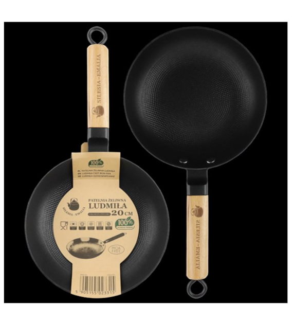HU-PATELNIA ŻELIWNA LUDMIŁA 20CM 3315