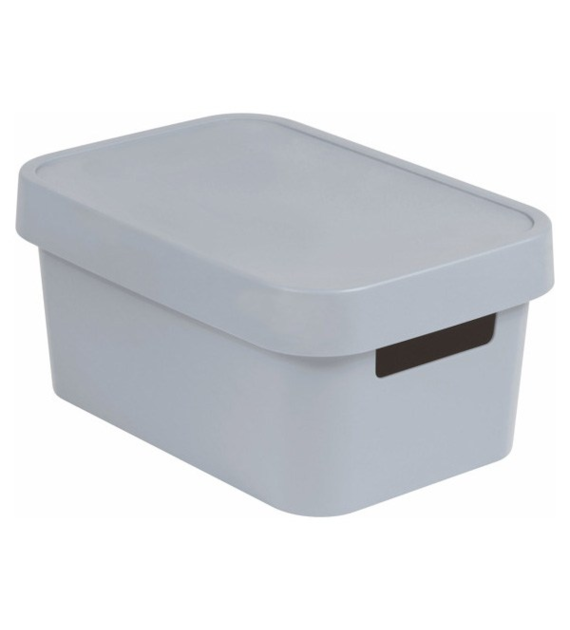 KET-POJEMNIK PEŁNY *INFINITY* 4,5L Z POKRYWĄ  SZARY 229387