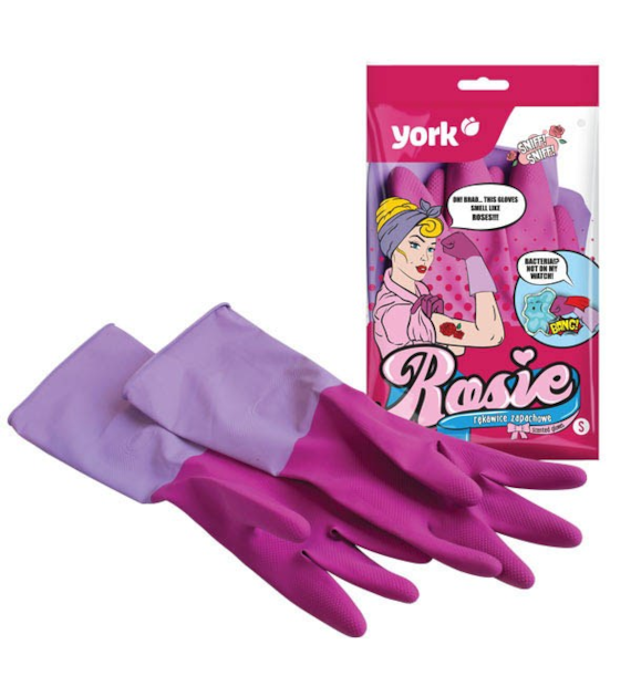 RĘKAWICA GUMOWA ZAPACHOWE *S* ROSIE /2SZT/ 9239