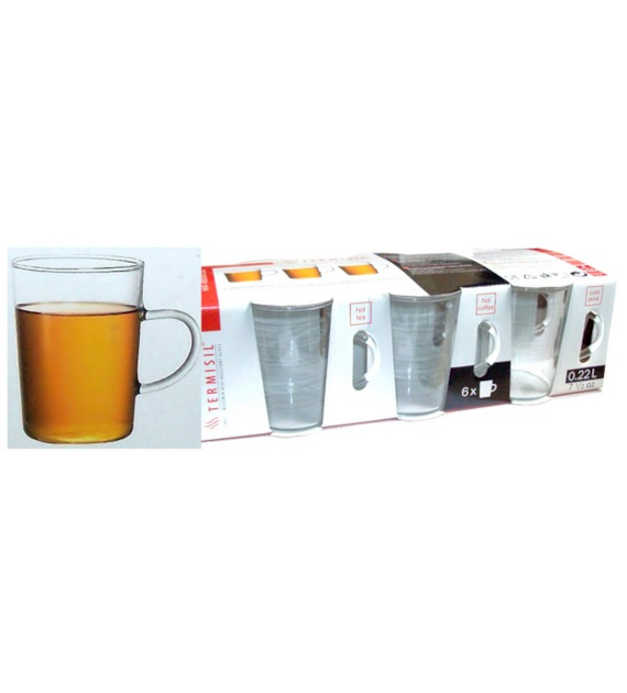 KPL. 6 SZKLANKEK ŻARO *STOŻEK* 0.22L