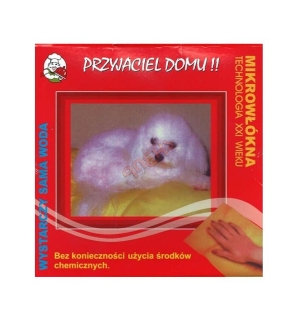 ANEKS-ŚCIERKA Z MIKROWŁOKNA CZERWONA 40X40 M1005/18277