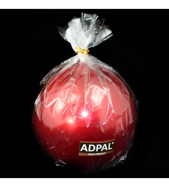 ADPAL-ŚWIECA KLASYCZNA KULA K-7 FI120 METALIK CZERWONA