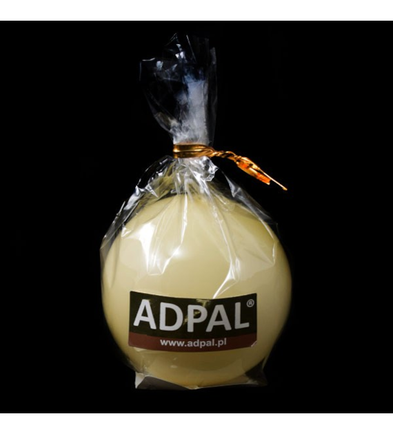 ADPAL-ŚWIECA KULA K-2 FI56 LAKIER ECRU/ŻÓŁTA