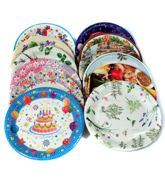 PM-TALERZ PAPIEROWY FI 227MM A'8 *ZDOBIONY*