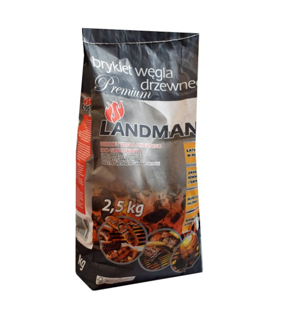 BRYKIET WĘGLA DRZEWNEGO WOREK 2,5KG