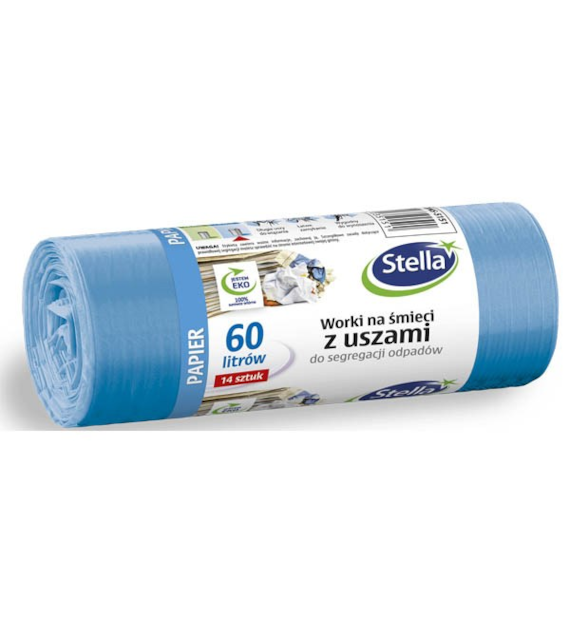 STELLA-WORKI DO SEGREGACJI ODPADÓW 60L A'14 *NIEBIESKIE PAPIER* 5151