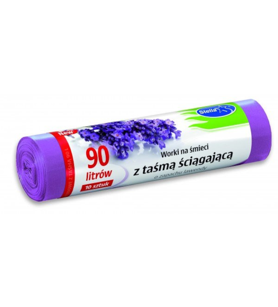 STELLA-WORKI SUPERSZCZELNE Z TAŚMĄ  *ZAPACH LAWENDY* 90L A'10 LDPE 9916
