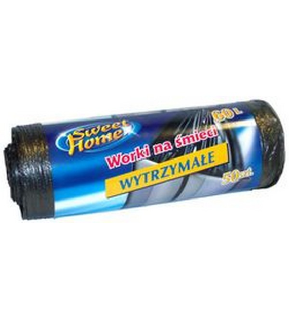 STELLA-WORKI NA ŚMIECI 60L A'50 HDPE CZARNE 3713