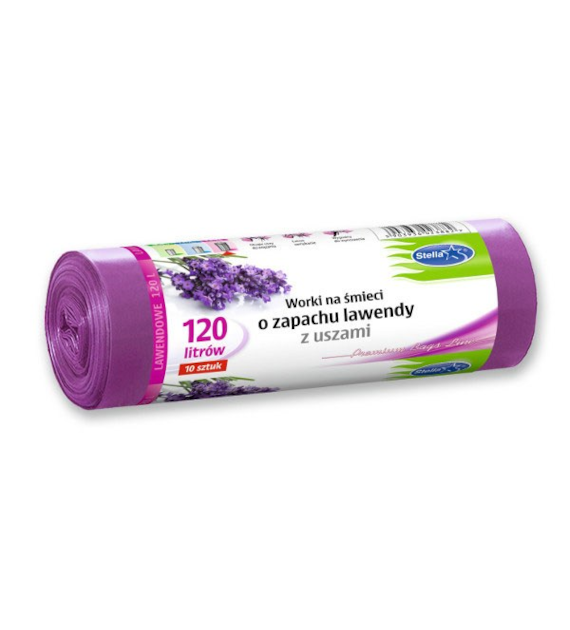 STEL-WORKI NA ŚMIECI Z USZAMI LAWENDOWE 120L A'10 3882