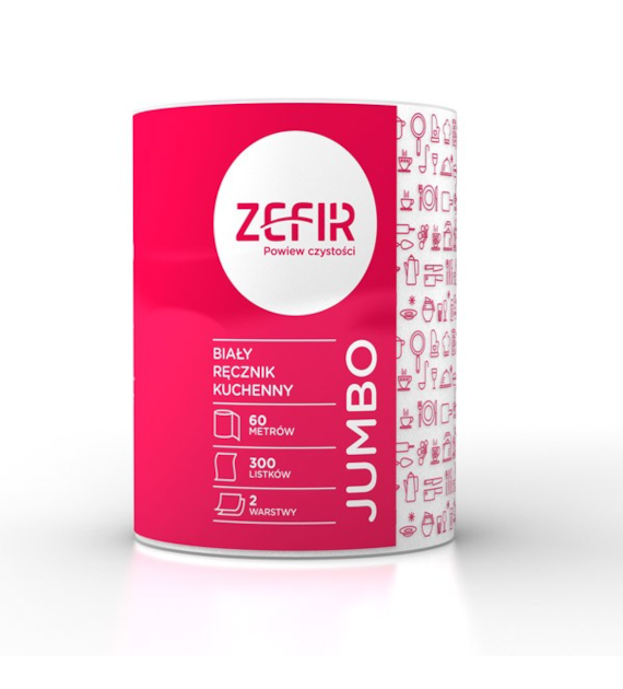 RĘCZNIK PAPIEROWY ZEFIR JUMBO 2W RKC2001