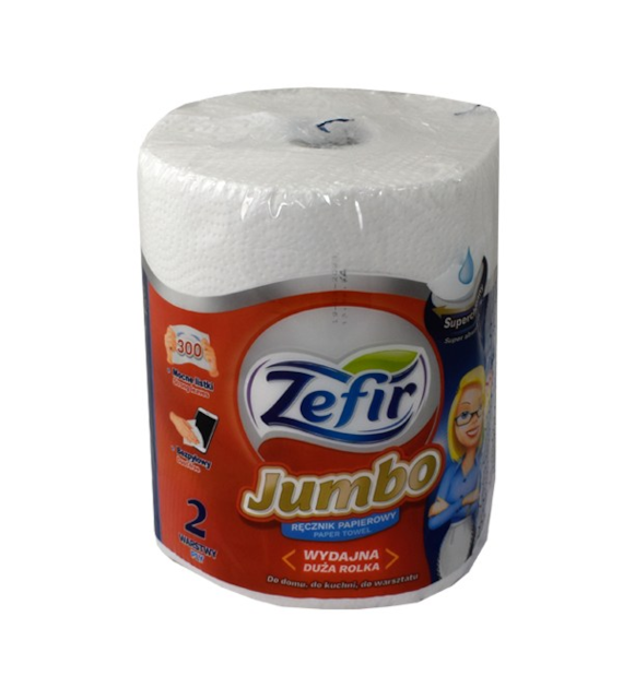 RĘCZNIK PAPIEROWY ZEFIR JUMBO SOFT 2W 60MB RKC2007