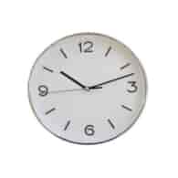 FENIKS-ZEGAR ŚCIENNY 25CM *TIMO 51* SREBRNY-B