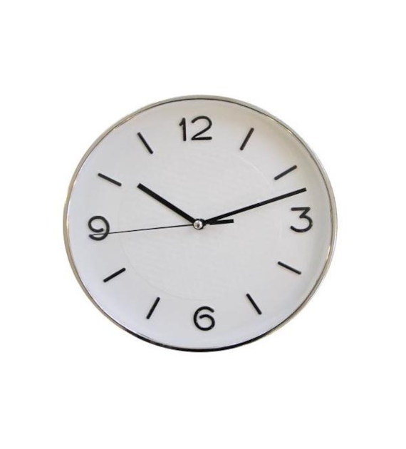 FENIKS-ZEGAR ŚCIENNY 25CM *TIMO 51* SREBRNY-B
