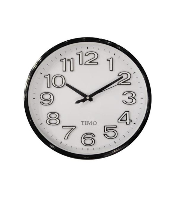 FENIKS-ZEGAR ŚCIENNY  35CM *TIMO 45* CZARNY